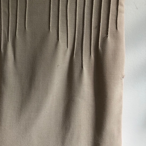 Valentino Vintage Tan Fitted Mini Dress Size 8 - Picture 8 of 15